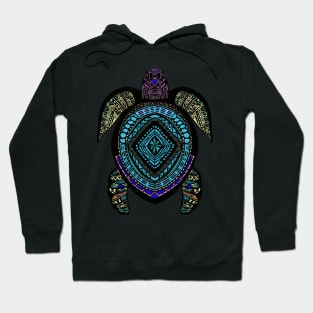 Boho Sea Turtle Mandala Art - Unique and Colorful Design Hoodie